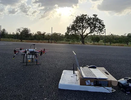 First Drone Prototype Takeoff